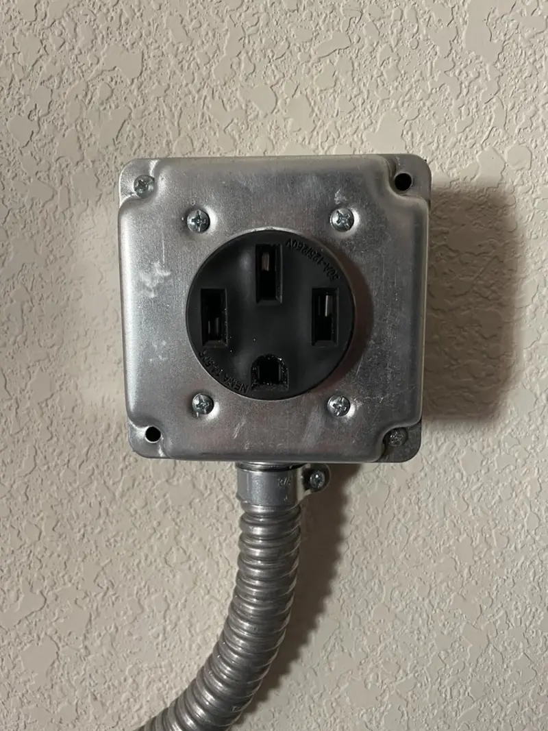 NEMA 14-50 outlet installed for Electrical Panel Upgrade in Elverta